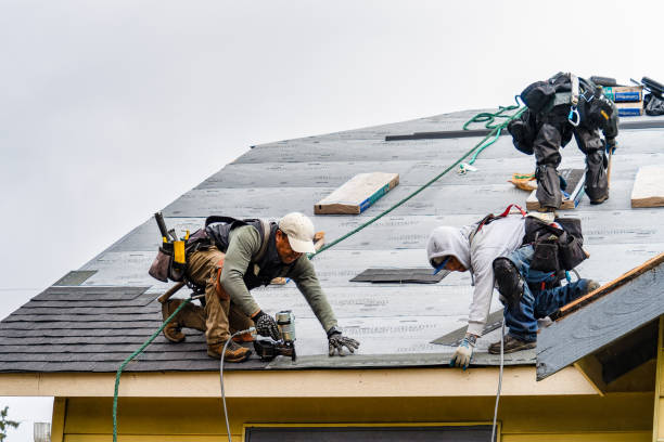 Professional Roof Replacement technician working in Preble, NY